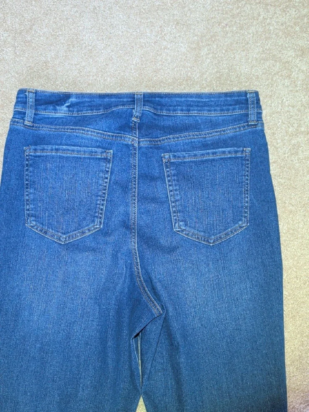 Style & Co. Boot Leg Jeans in Dark Blue Denim